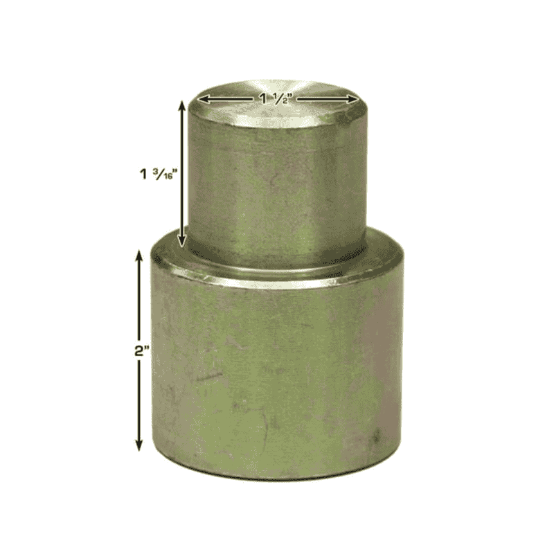 Atlas Equipment 2" Stackable Truck Adapter with 1.5" Peg