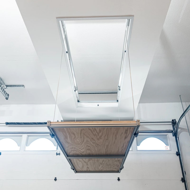 Attic Accessory Auxx-Lift Attic Lift (Motorized Overhead Storage System) — The Garage Gizmo
