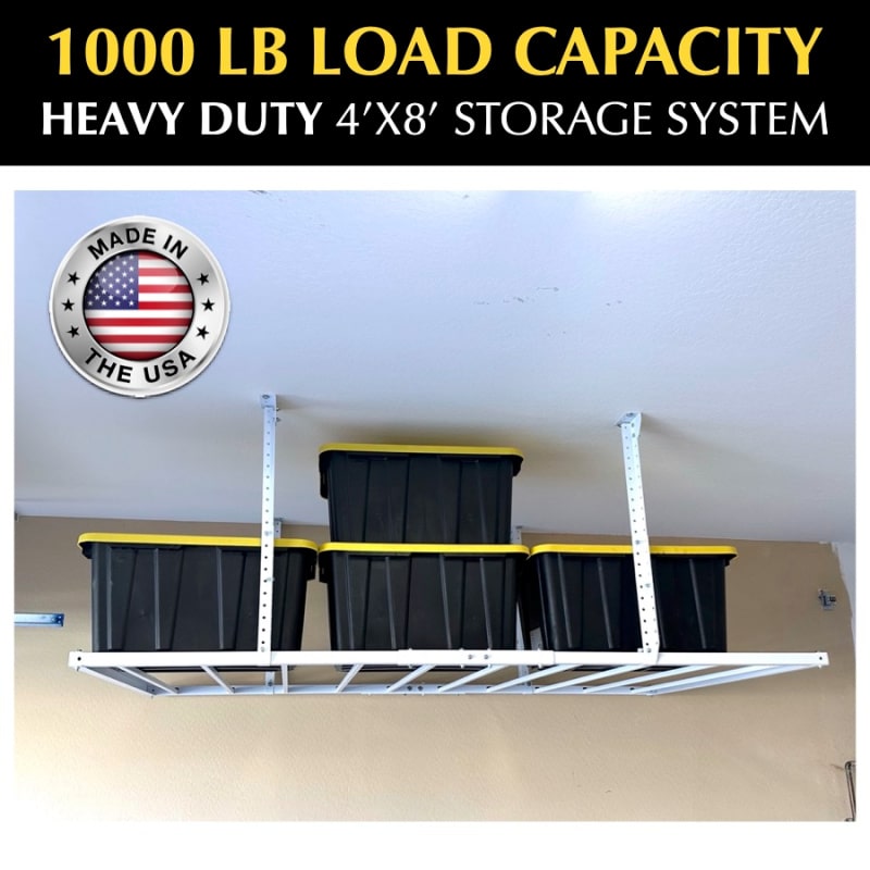 4x8 Storage Racks E-Z 4x8 Overhead Garage Storage Racks — The Garage Gizmo