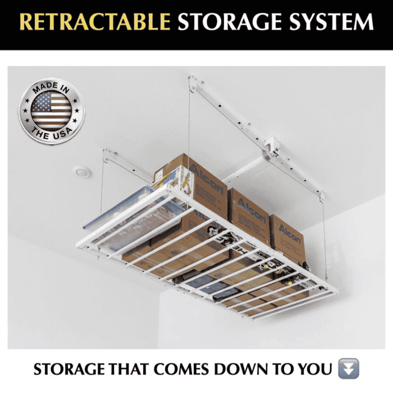 E-Z Lift 4x8 Overhead Storage Lift Pro RV For Garage - 17' Drop