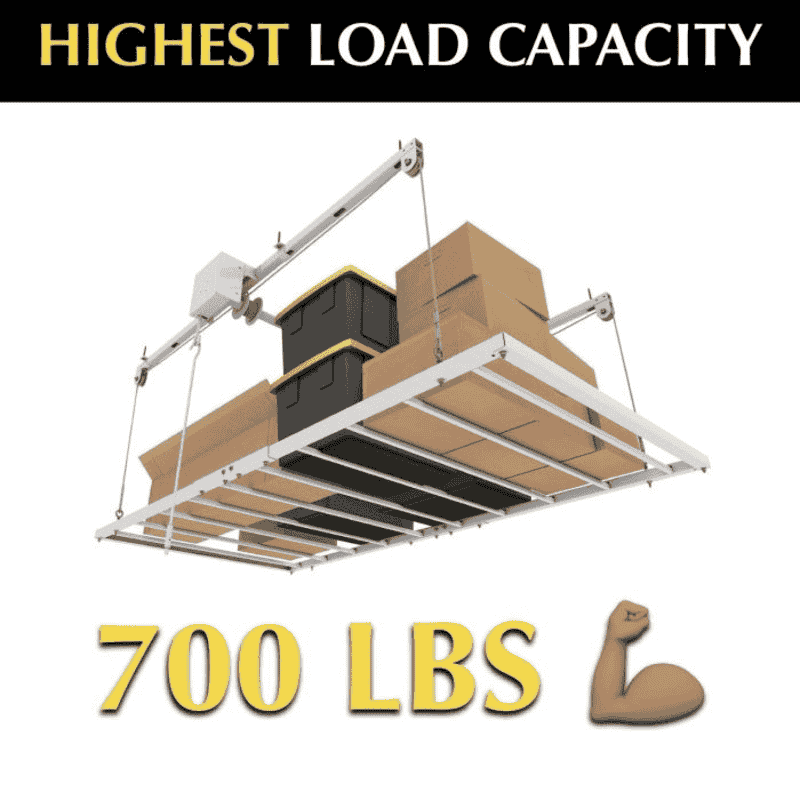 E-Z Lift 4x8 Overhead Storage Lift Pro RV For Garage - 17' Drop