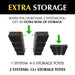 E-Z Tote Slide Overhead Garage Storage Racks Extra Storage 