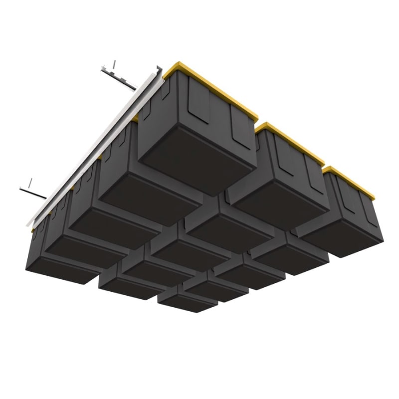 E-Z Tote Slide PRO Overhead Garage Storage Racks Bottom View