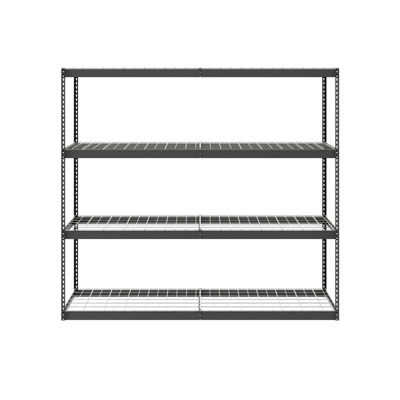 SafeRacks 24 x 92 x 84 Heavy Duty Garage Shelving Hammertone