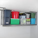SafeRacks 2x8 Overhead Garage Storage Rack Hammertone Corner View