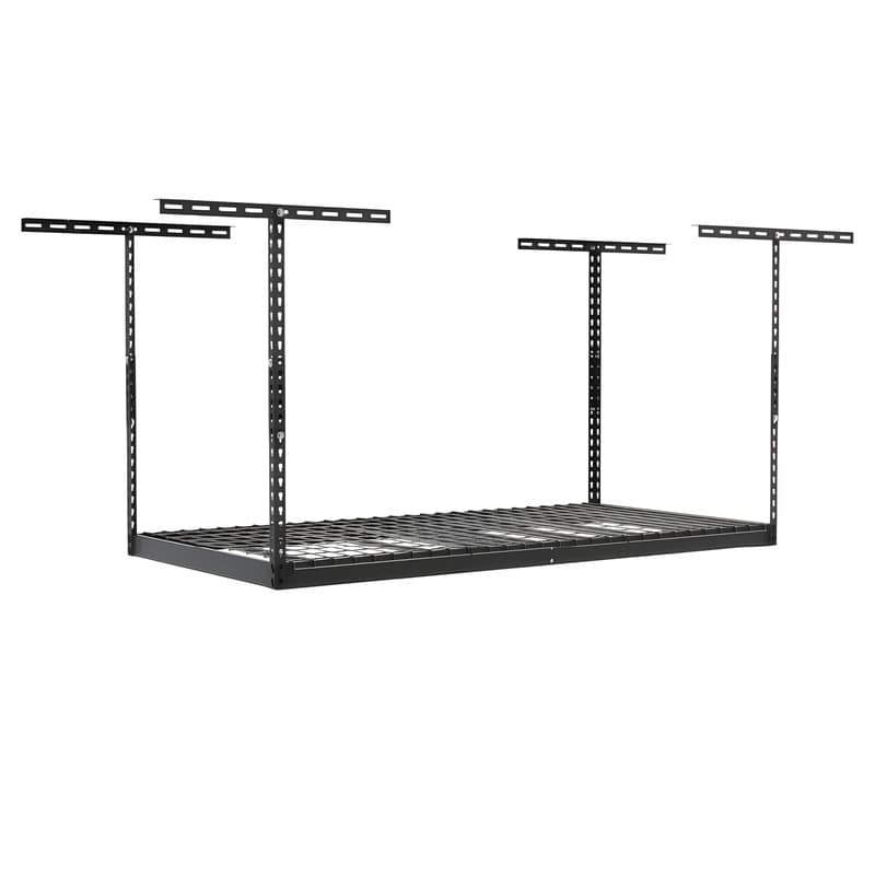 SafeRacks 3x6 Overhead Garage Storage Rack Hammertone