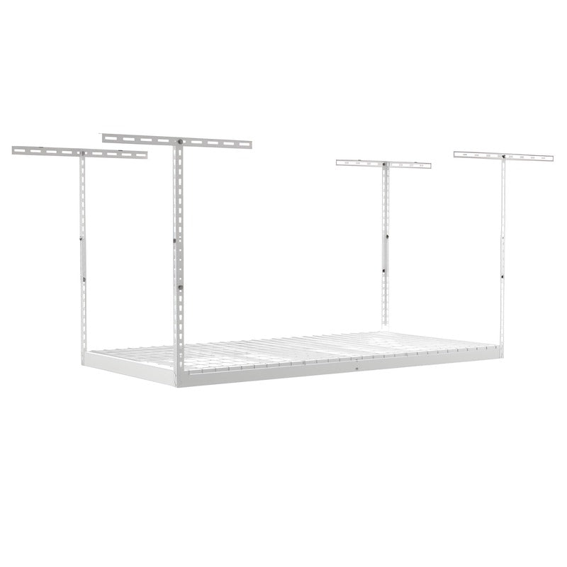 SafeRacks 3x6 Overhead Garage Storage Rack White
