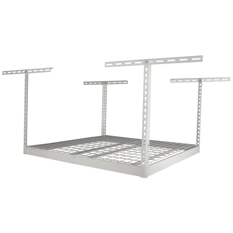 SafeRacks 4x4 Overhead Garage Storage Rack White