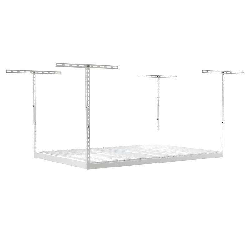 SafeRacks 4x6 Overhead Garage Storage Rack White