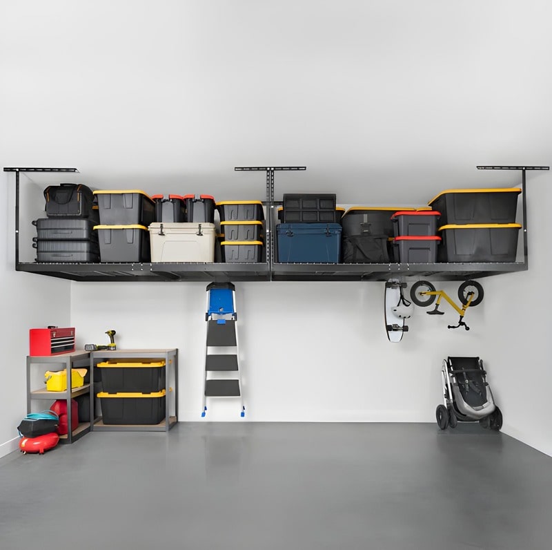 4x8 Storage Racks SafeRacks 4x8 Overhead Garage Storage Rack (2 Pack) — The Garage Gizmo