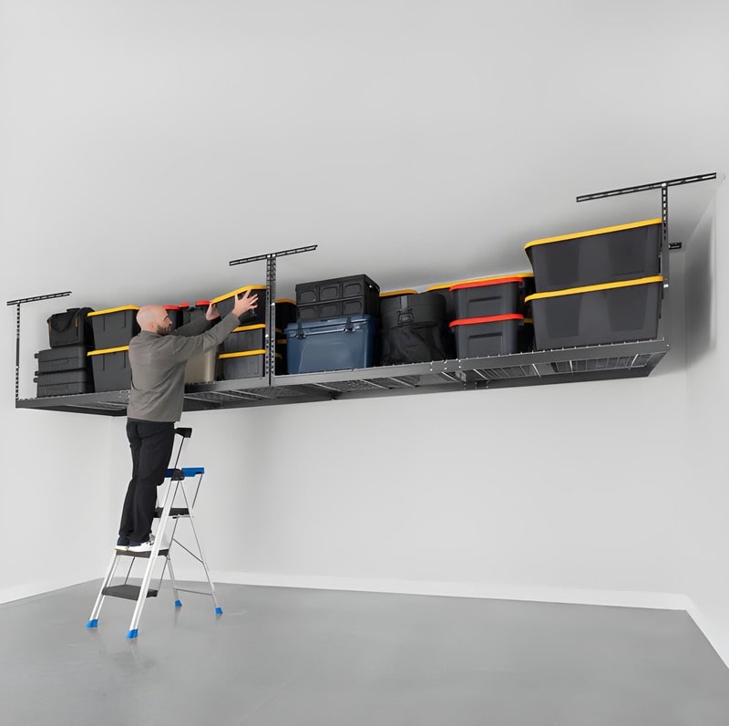 SafeRacks 4x8 Overhead Garage Storage Rack (2 Pack) — The Garage Gizmo