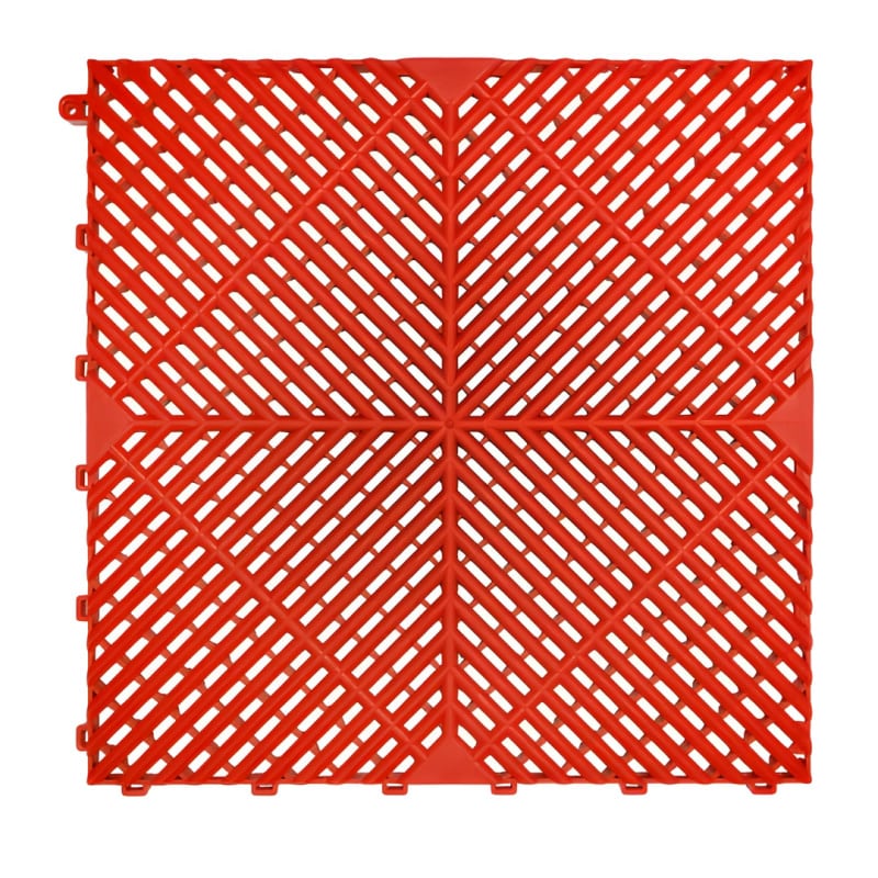 SafeRacks Floor Tiles For Garage Red Tile