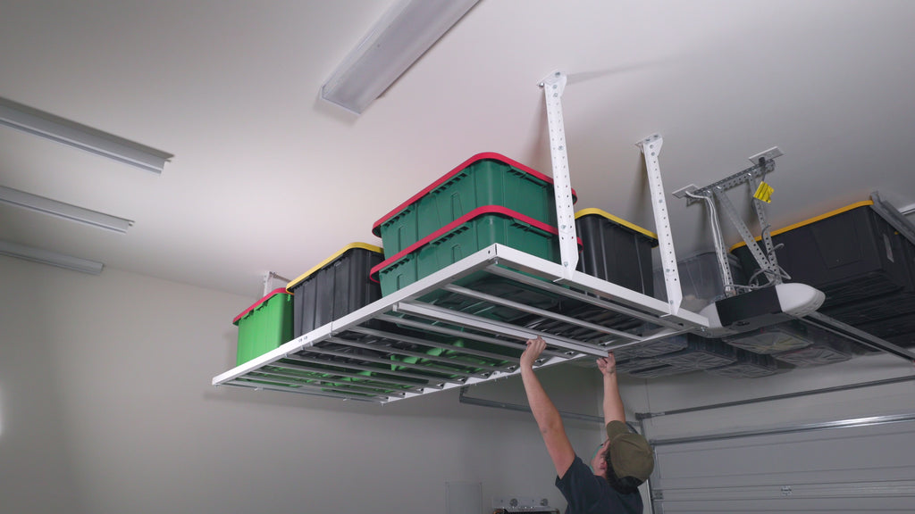 E-Z 3-IN-1 Overhead Garage Storage Rack Video